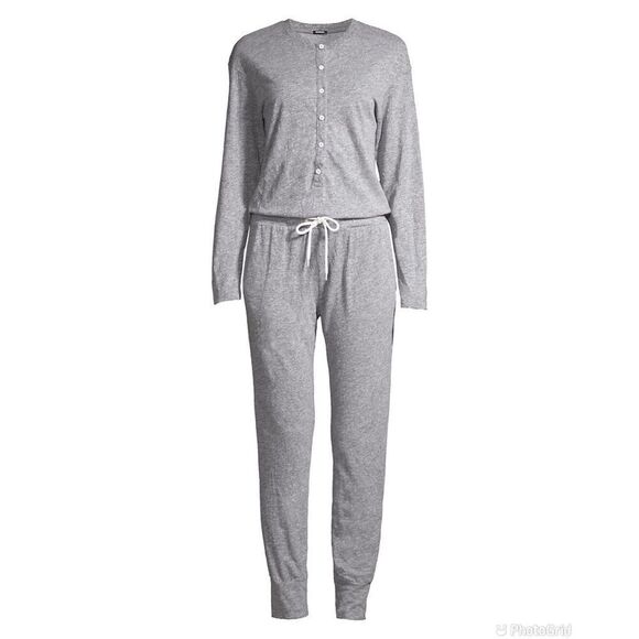 Monrow Henley Drawstring Jumpsuit - Picture 1 of 11